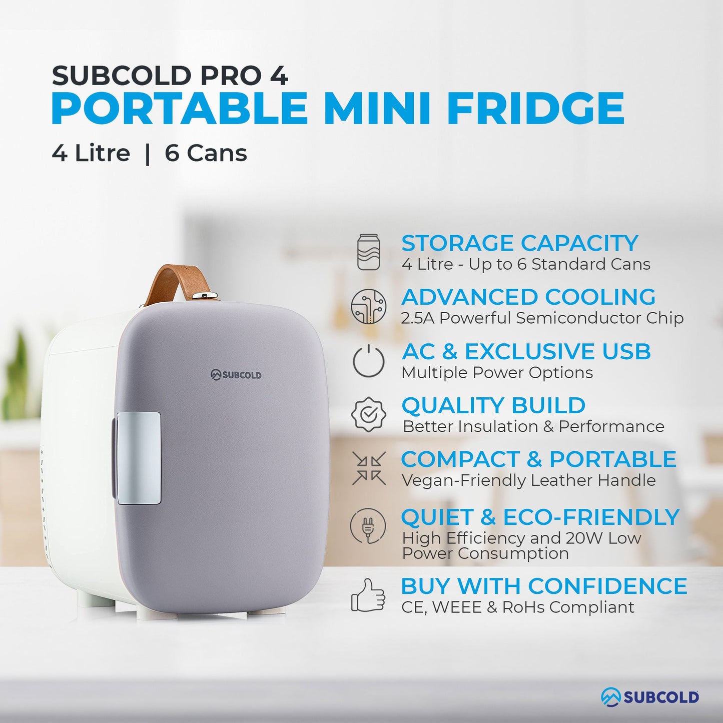 Subcold Pro 4L Mini Fridge
