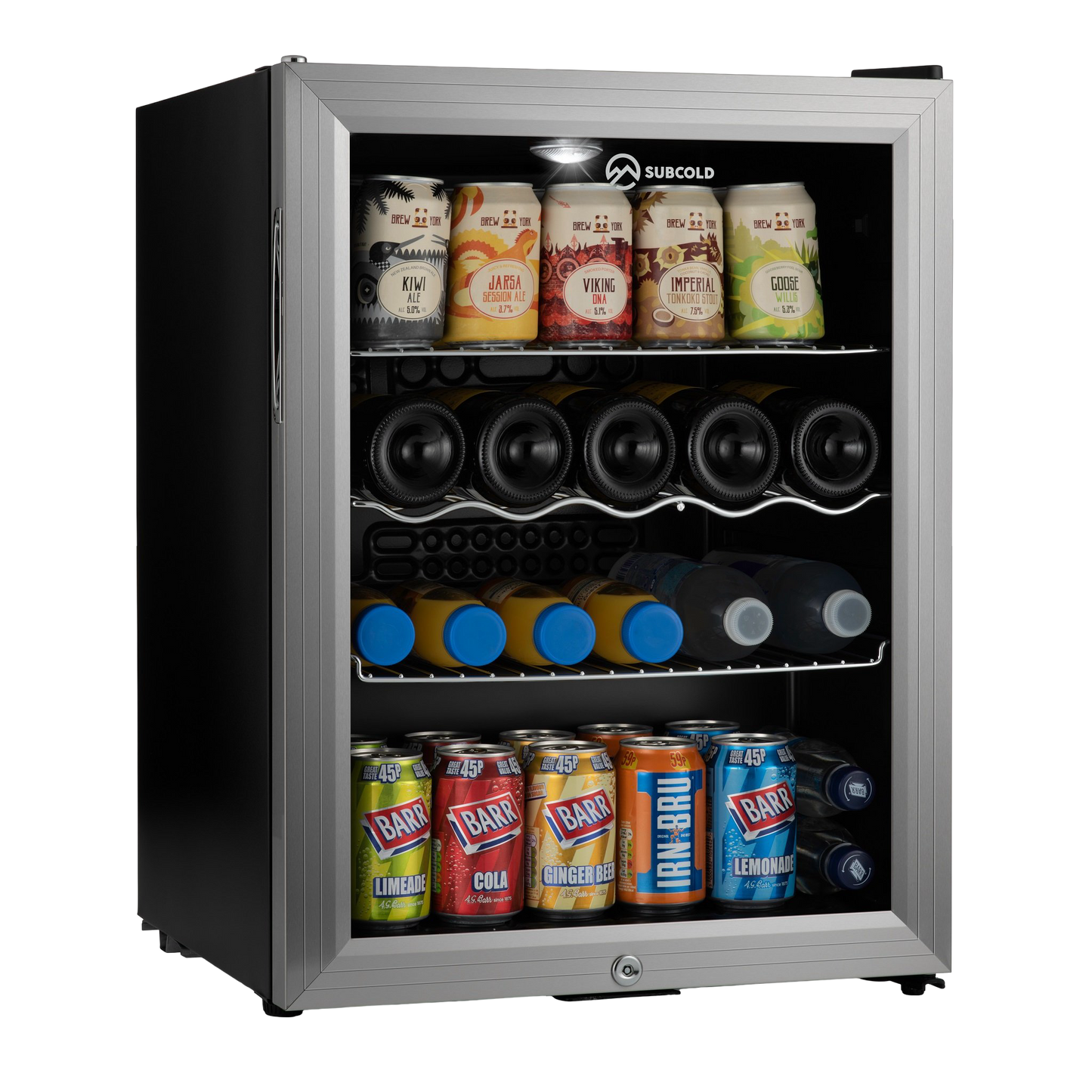 Subcold Super 65 LED Beer Fridge - Silver