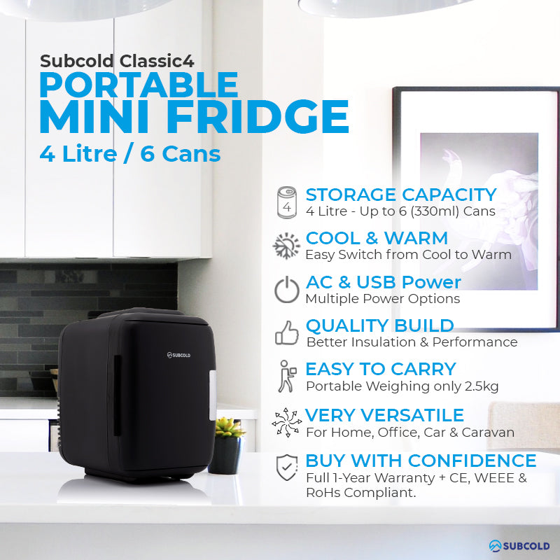 Subcold Classic 4L Mini Fridge